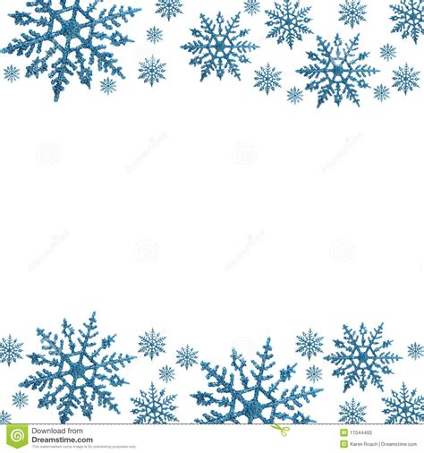 Snowflake Border Template 7