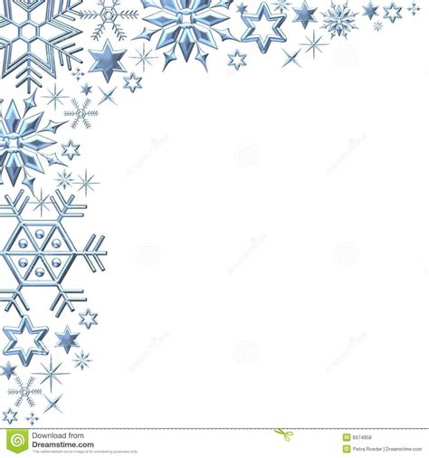 Snowflake Border Template 8