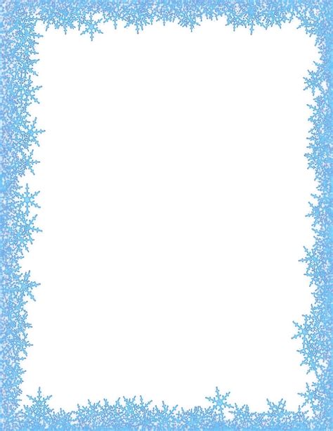 Snowflake Border Templates