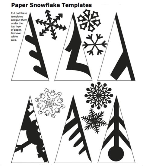 Snowflake Bulb Template