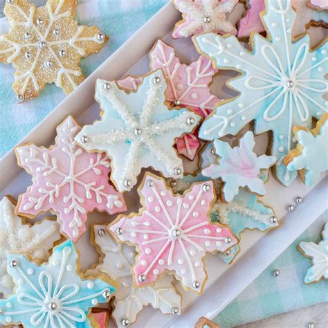 Snowflake cookie exchange invitation template