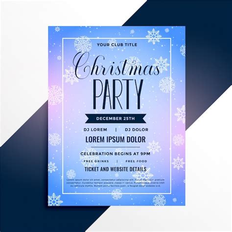 Snowflake Flyer Template