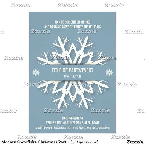 Snowflake Gala Invitation