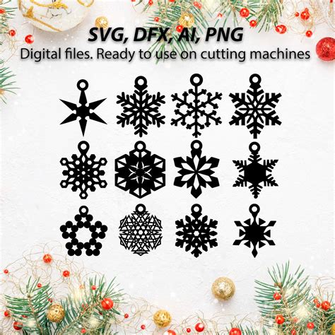 Snowflake Ornament SVG Design