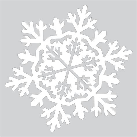 Snowflake ornament template