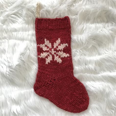 Snowflake Stocking Template