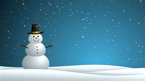 Snowman Animated Background