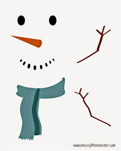 Snowman arm template ideas