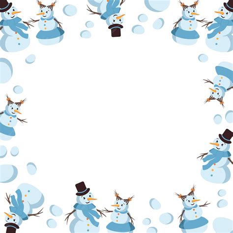 Snowman Border