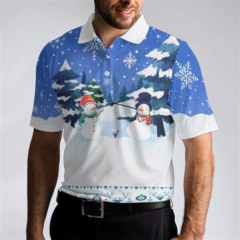 Snowman Christmas Golf Shirt