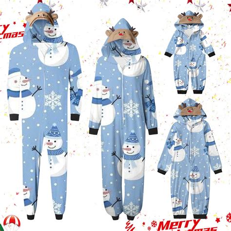 Snowman Christmas Pajamas for Kids and Adults