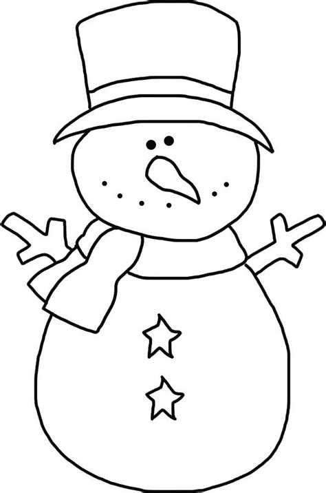 Snowman Christmas Template