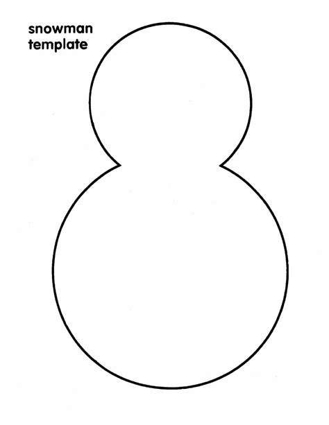 Snowman Christmas Template