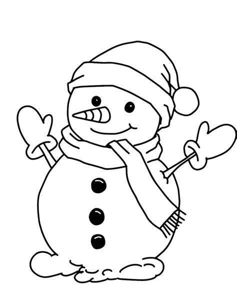 A child carefully coloring a snowman printable with crayons