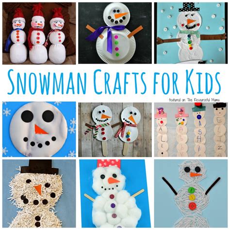 Snowman crafts for kids