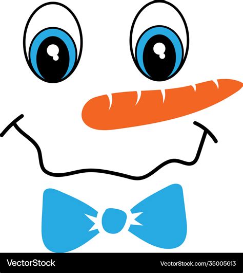 Snowman Face Template Creative