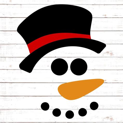 A child printing a snowman face template