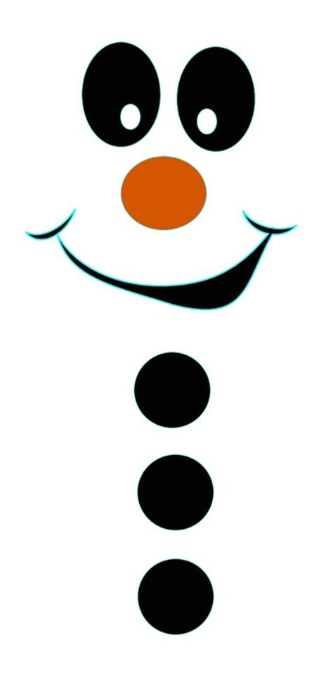 Snowman Face Template Template