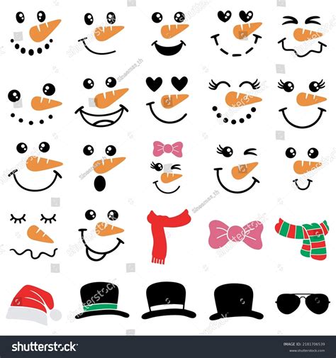 Snowman Faces for Kids