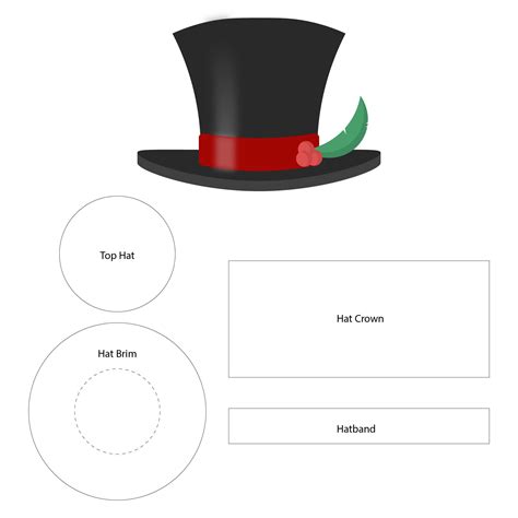 Snowman Hat Template 10