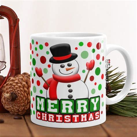 Snowman Merry Christmas Mug