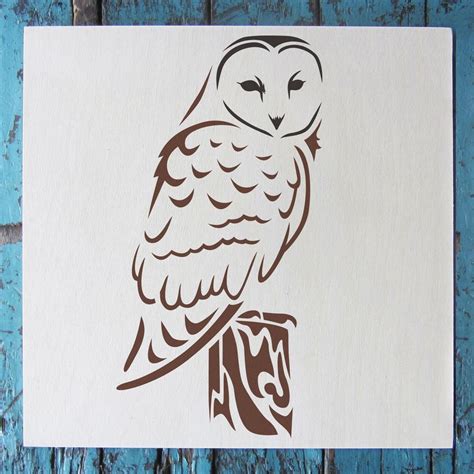 Snowy Owl Stencil 6