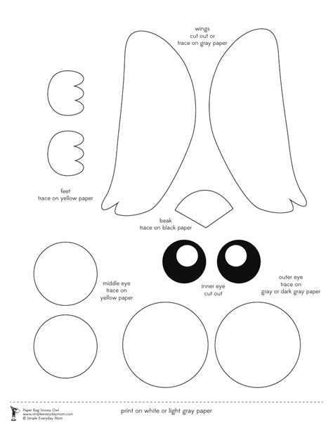 Snowy Owl Template