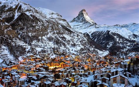 Snowy Swiss Alps