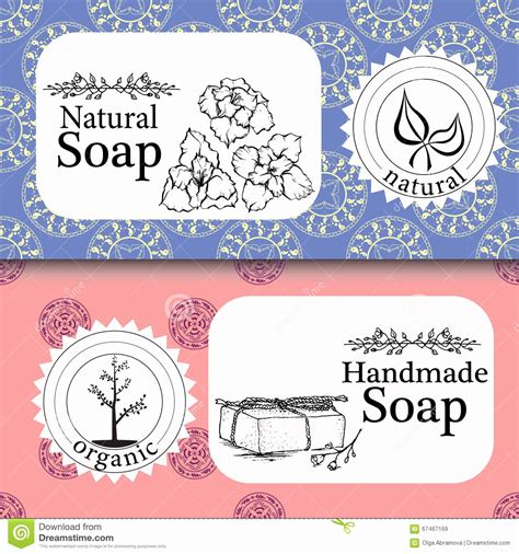 Soap label template design