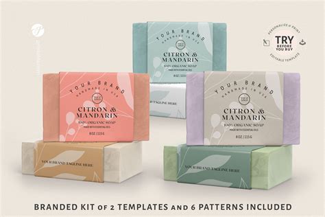 Soap Label Template Design 4