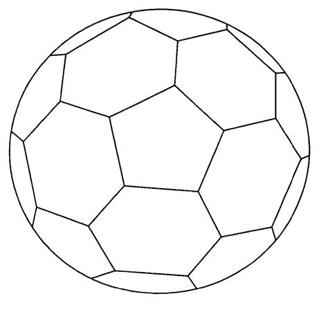 Soccer Ball Template Coloring Pages