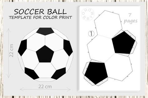 Soccer Ball Template Crafts for Adults