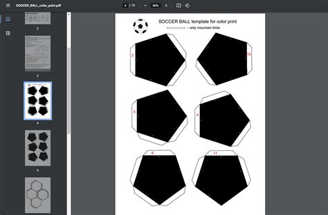 Soccer Ball Template Puzzles for Adults