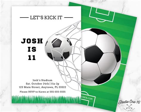 Soccer invitations templates gallery 9