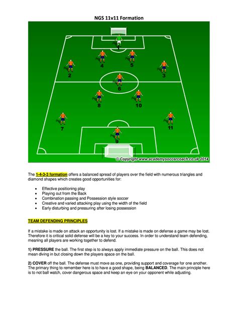 Soccer lineup template in Excel with formation