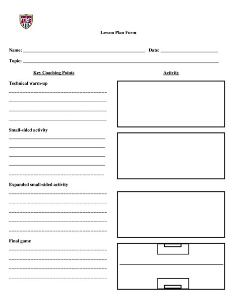 Soccer practice plan template 2