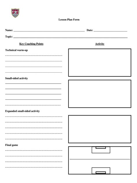 Soccer practice plan template 5