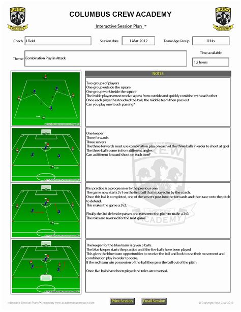 Soccer practice plan template 7