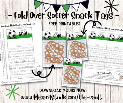 Soccer Snack Tags