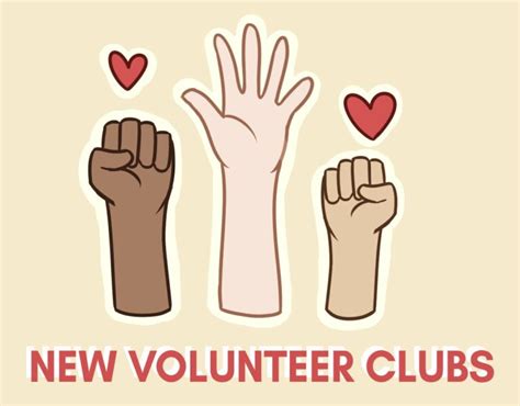 Social club volunteering