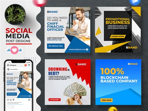 Social media ad templates