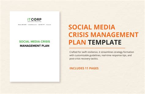 Social Media Crisis Management Template