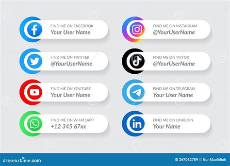 Social media email template