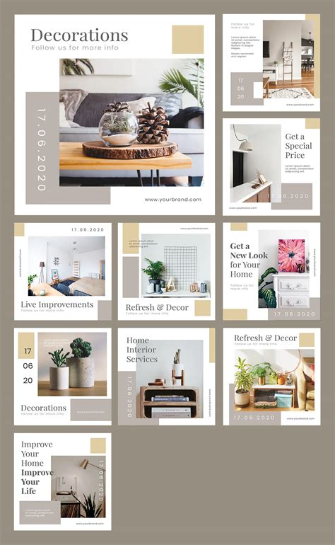 Social Media Interior Design Template