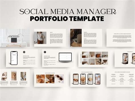 Social Media Manager Portfolio Canva Template