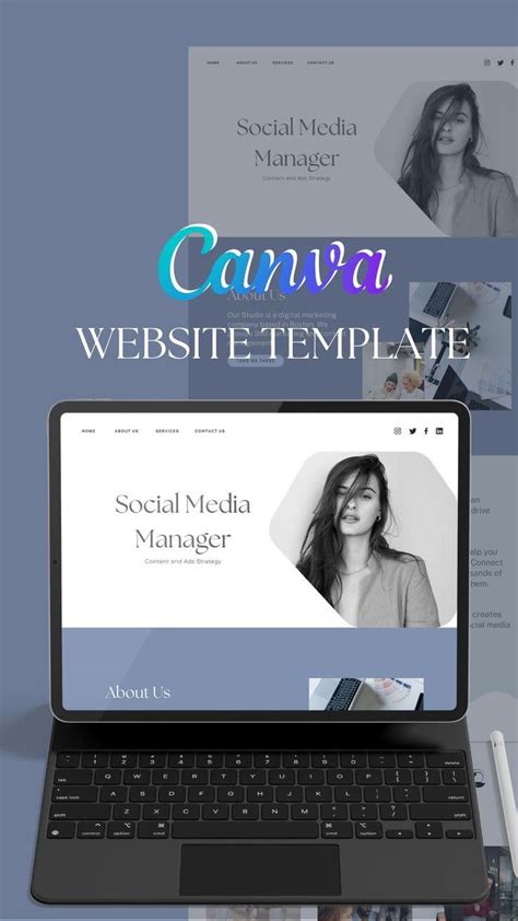 Social Media Manager Portfolio Template 4