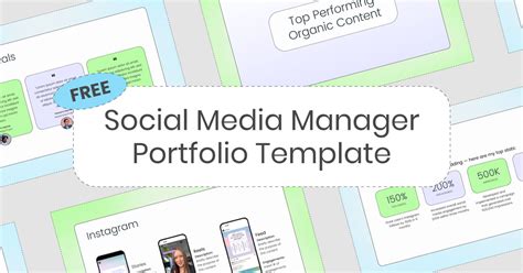 Social Media Manager Portfolio Template 5