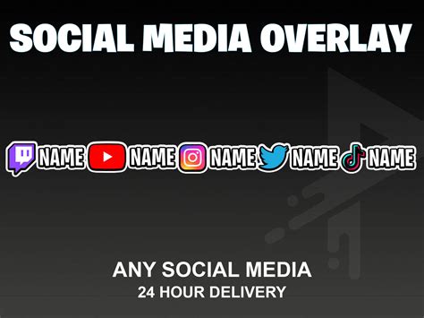 Social media overlay template for Instagram Reels