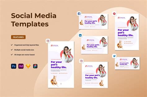 Social Media Post Template Example