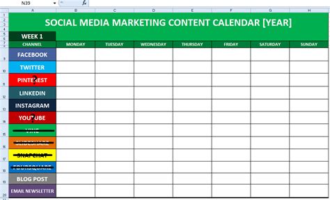 Social Media Productivity Template